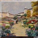 A06. Unframed “Flower Market” by Antonio Sannino 24” x 28”